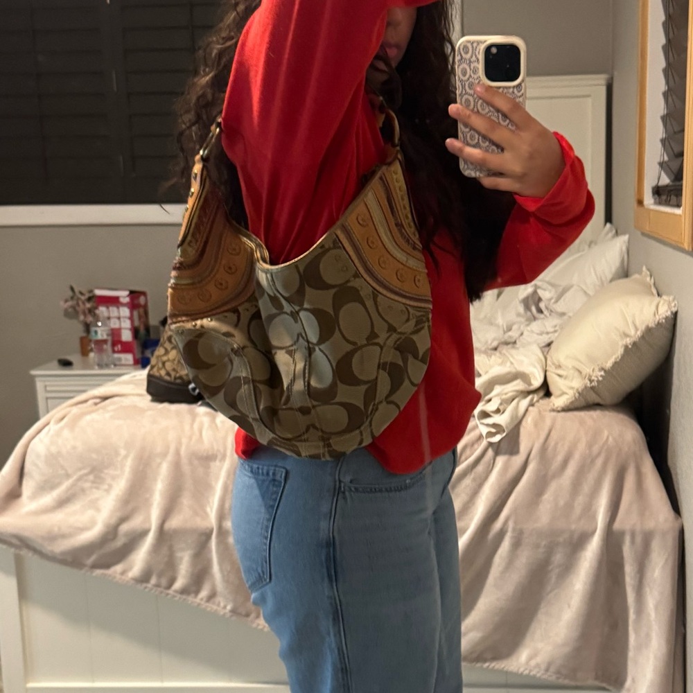 Coach Brown and Tan Hobo Bag - Picture 8 of 8